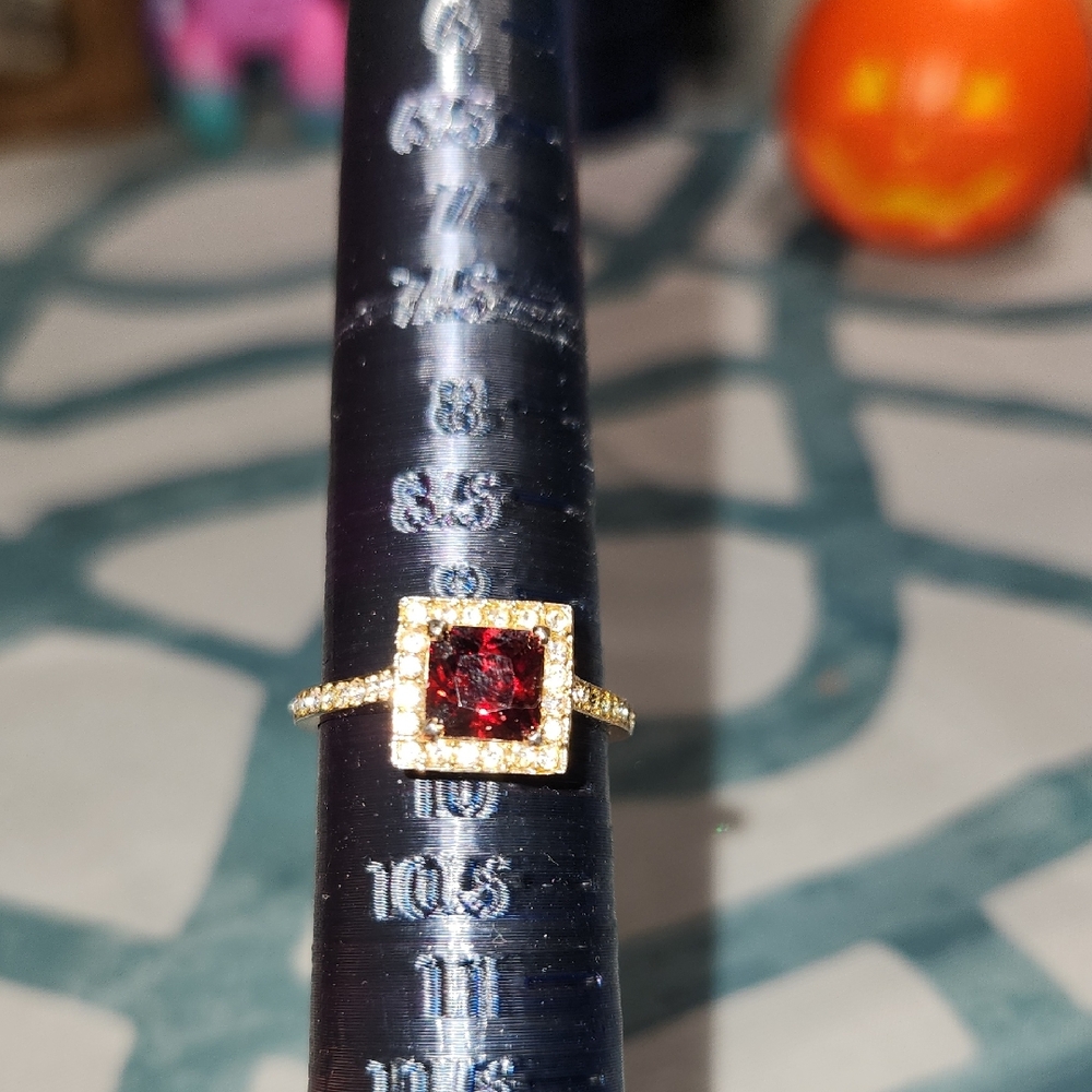 Gold and Red Ring